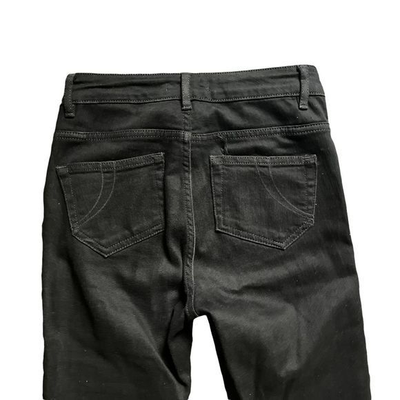 Like New Maje Black Frayed Bottom Hems Straight Leg - Picture 8 of 10